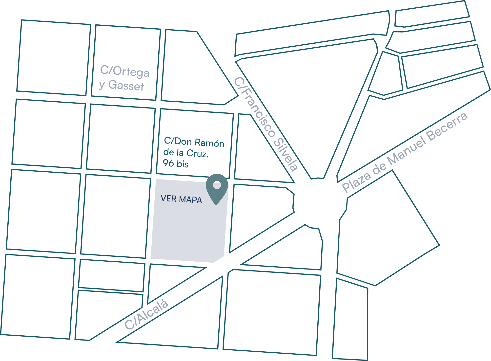 Mapa de ubicación de la sede de la Asociación